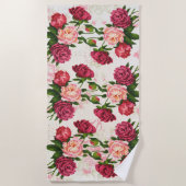 Serviette De Plage Roses roses (Devant)