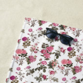 Serviette De Plage Roses roses vintage (En situation)