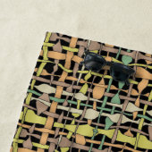 Serviette De Plage Rotin graphique avec verrouillage zippé (En situation)