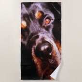 Serviette De Plage Rottweiler Artistic Pet (Devant)