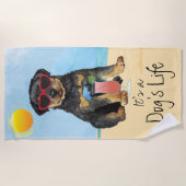 Serviette De Plage Rottweiler été (Devant)