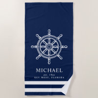 Roue de navire à thème nautique