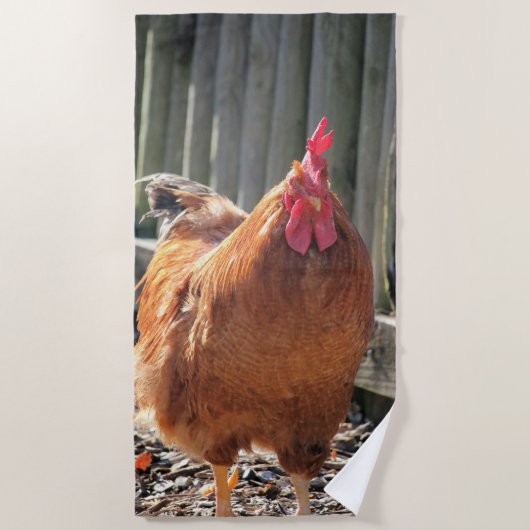 Serviette De Plage Rouge (Devant)