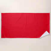 Serviette De Plage Rouge simple (Devant)