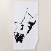 Serviette De Plage Rouleau trempé par le soleil (Devant)