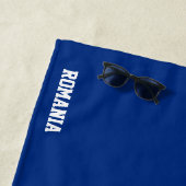 Serviette De Plage Roumanie Drapeau splendide patriotique (En situation)
