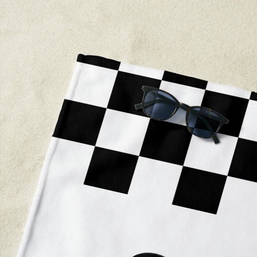 Serviette De Plage Route 66 Classique (En situation)