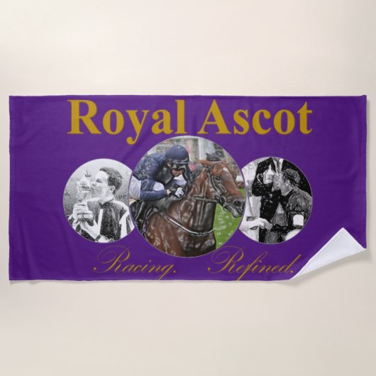 Serviette De Plage Royal Ascot Racing Raffiné (Devant)