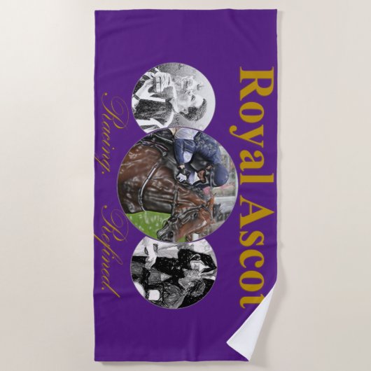 Serviette De Plage Royal Ascot Racing Raffiné (Devant)