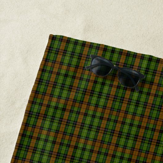 Serviette De Plage Royal Black Watch Tartan Plaid Classic Blue (En situation)