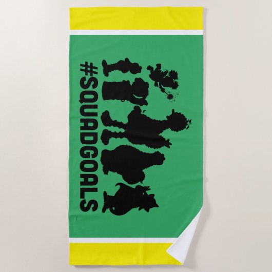 Serviette De Plage Rue Sésame - #ButsDeSquad (Devant)