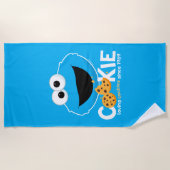 Serviette De Plage Rue Sésame | Cookie Monster Lookies (Devant)