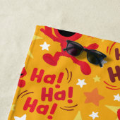 Serviette De Plage Rue Sésame | Elmo Ha ! Ha ! Ha ! Motif (En situation)