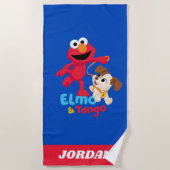 Serviette De Plage Rue Sésame | Elmo & Tango Running (Devant)