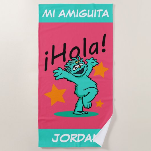 Serviette De Plage Rue Sésame | ¡Hola ! Rosita (Devant)