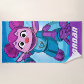 Serviette De Plage Rue Sésame | Méca Builders Abby In Action (Devant)