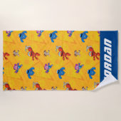 Serviette De Plage Rue Sésame | Mécaniciens | Ajouter un nom (Devant)