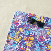Serviette De Plage Rue Sésame| Motif de danse Super (En situation)