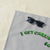 Serviette De Plage Rue Sésame | Oscar & Bruno l'éboueur (En situation)