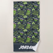 Serviette De Plage Rue Sésame | Oscar le Groupement | Ajouter un nom (Devant)