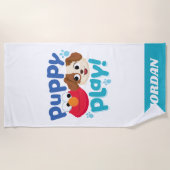 Serviette De Plage Rue Sésame | Puppy Play Elmo & Tango (Devant)