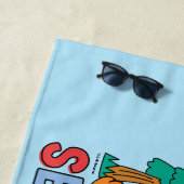 Serviette De Plage Rue Sésame | Rainbow Wave (En situation)