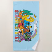 Serviette De Plage Rue Sésame | Rainbow Wave (Devant)