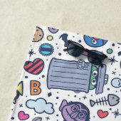 Serviette De Plage Rue Sésame | Sesame Pals DoodMotif (En situation)