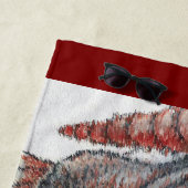 Serviette De Plage Rum Cay, Bahamas, Seashells: Beach Towel (En situation)