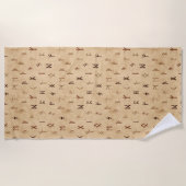 Serviette de plage Runes (Devant)