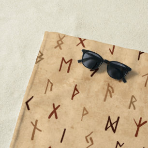 Serviette de plage Runes