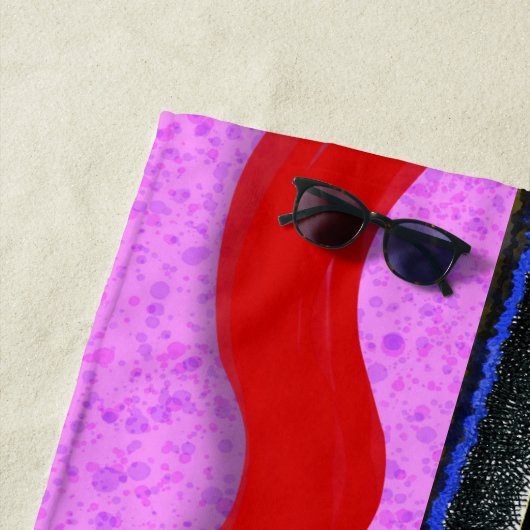 SERVIETTE DE PLAGE RUPYDETEQUILA  100 lignes (En situation)