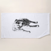 Serviette De Plage Rustic Automne Watch (Devant)