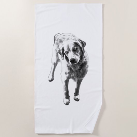 Serviette De Plage Rustic Automne Watch (Devant)