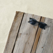 Serviette de plage Rustique Driftwood (En situation)