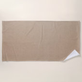 Serviette De Plage Rustique Kraft papier blanc Modèle personnalisé (Devant)