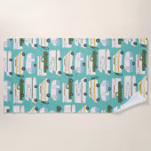 Serviette De Plage RV Campervan vanlife Motorhome Trailer PERSONNALIS (Devant)