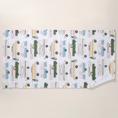 Serviette De Plage RV Campervan vanlife Motorhome Trailer PERSONNALIS (Devant)
