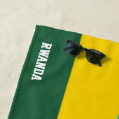 Serviette De Plage Rwanda Drapeau splendide patriotique (En situation)