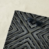Serviette De Plage Rythme pulsif Art Abstrait moderne Illustration (En situation)
