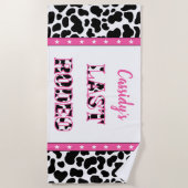 Serviette De Plage Sa Dernière soirée de bachelorette Rodeo Disco (Devant)