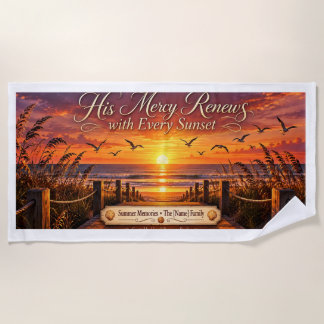 Serviette De Plage Sa miséricorde se renouvelle