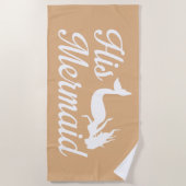 Serviette De Plage Sa sirène (Devant)