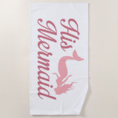 Serviette De Plage Sa sirène (Devant)