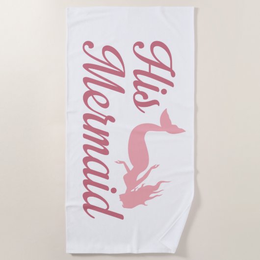 Serviette De Plage Sa sirène (Devant)