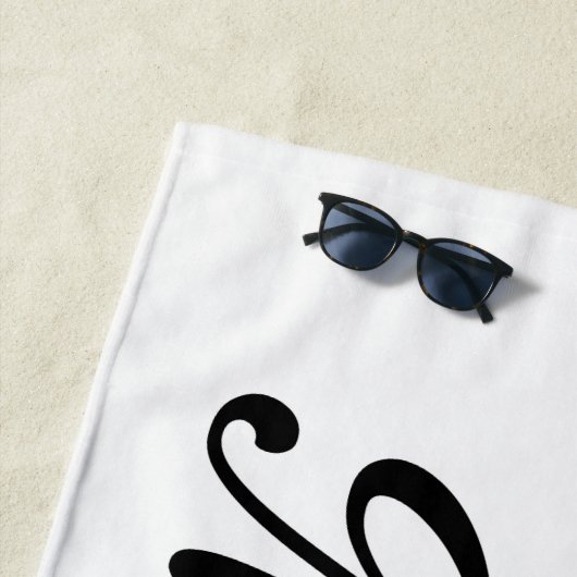 Serviette De Plage Sa sirène (En situation)