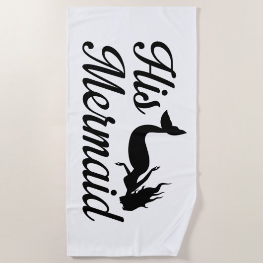 Serviette De Plage Sa sirène (Devant)