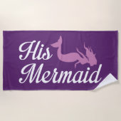 Serviette De Plage Sa sirène (Devant)