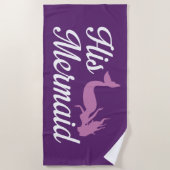 Serviette De Plage Sa sirène (Devant)