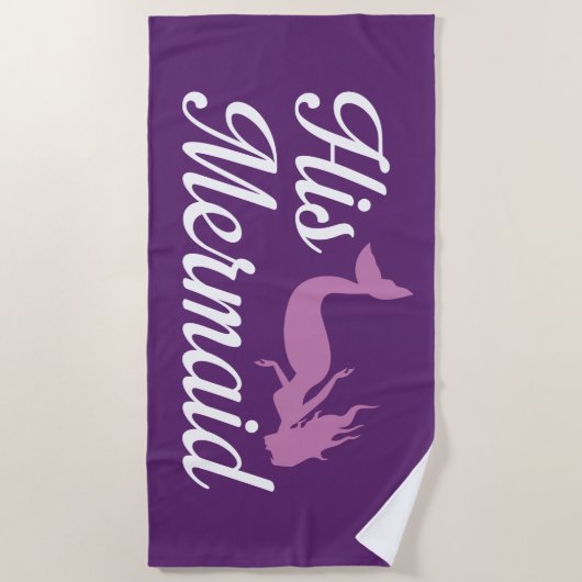 Serviette De Plage Sa sirène (Devant)